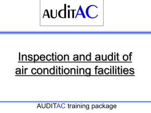 Terminology and definitions on AC audit