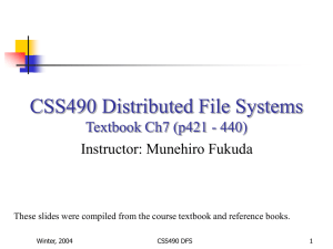 CSS434: Parallel & Distributed Computing