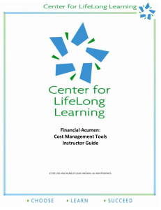 CMT Instructor Guide.. - Center for LifeLong Learning