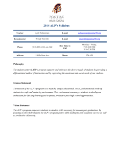 2014-2015-ALPs-Syllabus