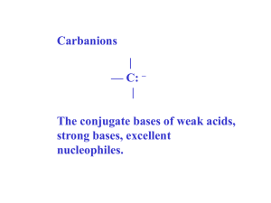 Carbanions I