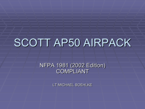 scott ap50 airpack/ rit pack
