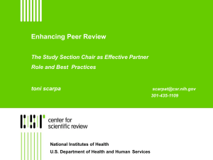 Enhancing Peer Review