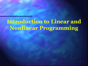 Linear and Nonlinear Programming:ch1~ch2