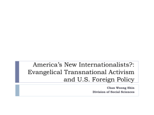 Evangelical Transnational Activism and US Foreign Policy
