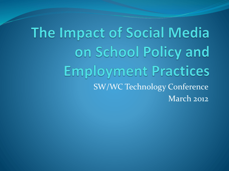 The Impact Of Social Media And School District Employment The Impact Of Social Media And School District Employment