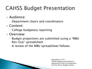 MBU Rev-Exp Budget Projection Worksheet