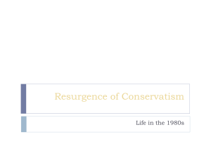 Resurgence of Conservatism
