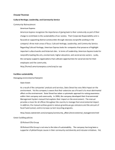 Cultural Heritage, Leadership, and Community Service