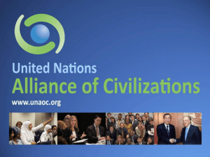 UNAOC Projects and Initiatives Presentation
