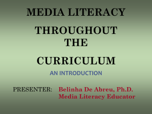 Media Literacy in the K-12 Classroom