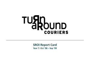 TurnAround Couriers Social Return On Investment Report – 2009