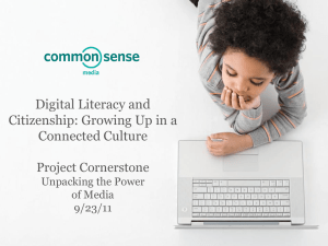 Digital Literacy and Citizenship