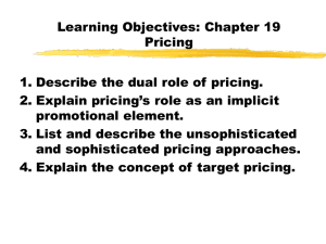 Chapter 19: Pricing - Delmar