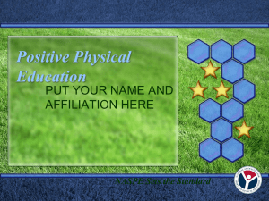 PowerPoint Presentation - Positive Physical Education