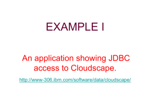 Java Database Connectivity (JDBC)