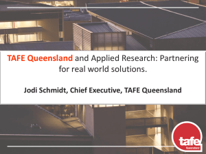 TAFE Qld PowerPoint Presentation - red