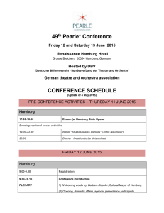 pre-conference activities – thursday 11 june 2015