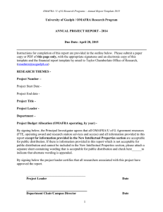 Report Template - University of Guelph