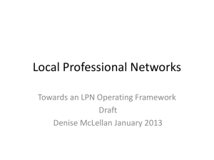 Local Professional Networks - Cambridgeshire & Peterborough