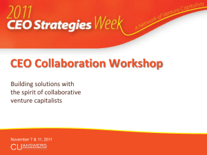 “Starting a Business” Collaboration Workshop