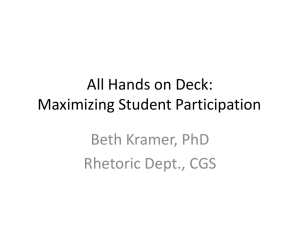 All Hands on Deck: Maximizing Student Participation