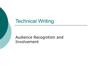 Audience Recognition and Involvement