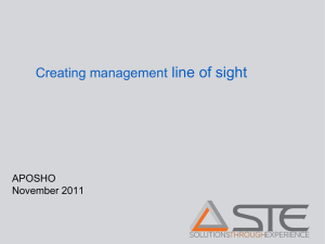 Creating management line of sight