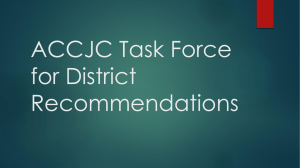 ACCJC Task Force Meeting 4 - San Bernardino Community College