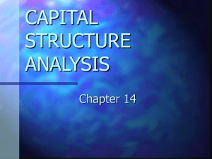 CAPITAL STRUCTURE ANALYSIS