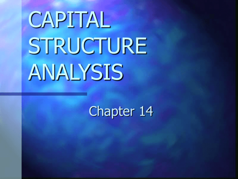 case study on capital structure with solution