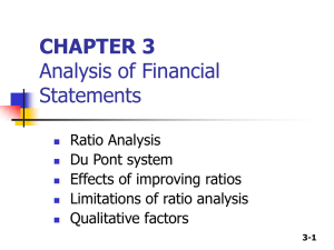 CHAPTER 3 Financial Statement Analysis