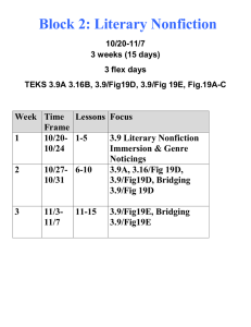 Block 2: Literary Nonfiction - Midland Independent School District