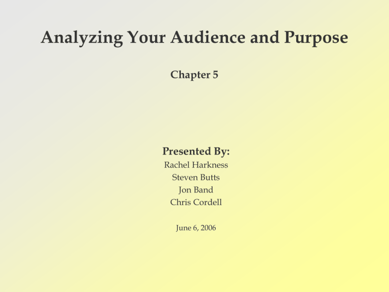 analyzing-your-audience-and-purpose-chapter-5-presented-by