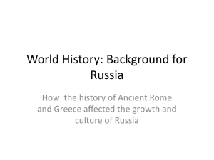 World History: Background for Russia