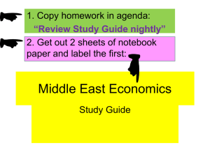 Middle East Economics