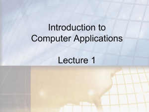 cmp012-lecture 1
