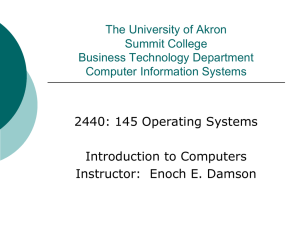Introduction to Computers - gozips.uakron.edu