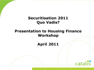 April 2011 – Presentation to Housing Finanace Seminar