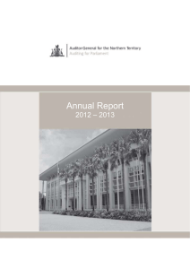 Annual Report 2012-13 - Northern Territory Government