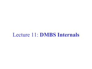 DBMS Internals