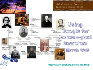 Using Google for Genealogical Searches