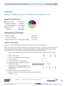 Grade 1 Mathematics Module 2, Topic B, Lesson 16