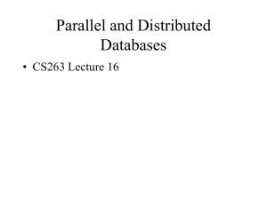 Distributed Databases - Lecture Slides