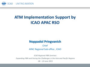 ATM Implementation Support by ICAO APAC RSO