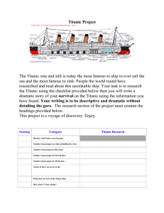 Titanic Rubric 2