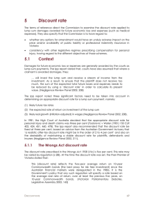 Discount rate - Victorian Competition and Efficiency Commission