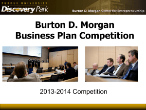 Burton D. Morgan Business Plan Compeition