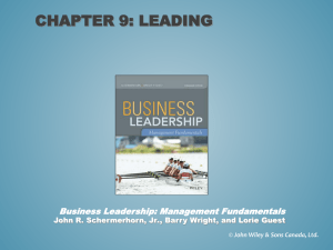 Chapter 1: Management Fundamentals