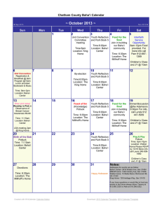 Chatham_October Calendar 2013